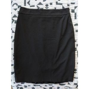 Double Vent Side Zip Pencil Skirt